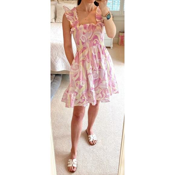 Hill House Pink and Yellow Mini Dress - Picture 6 of 15